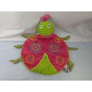 Maison Chic Ladybug Insect Lovey Plush Security Blanket Stuffed Animal Toy